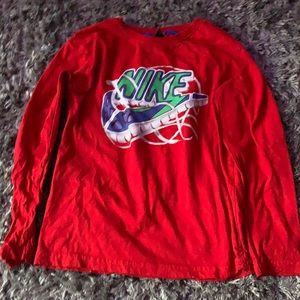 Red long sleeve Nike shirt-